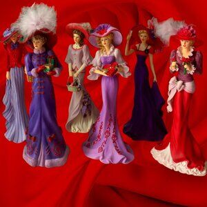 Thomas Kinkade Portraits of Style Through the Year Collection Figurines